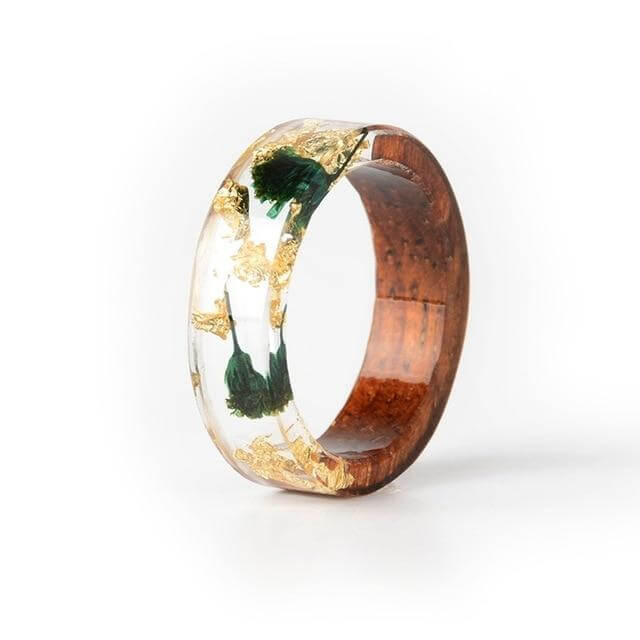 Handmade Colorful Wood Love Ring - Image 2