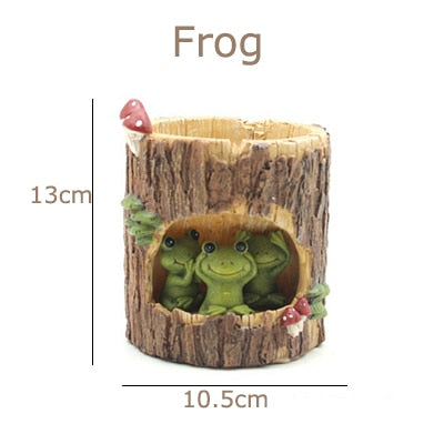 Creative Animal Life Resin Flower Pots - Image 6