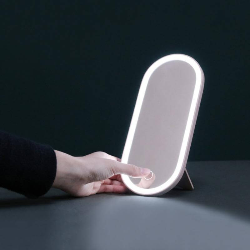 2 In 1 Cosmetic Storage Box with Led Light Mirror - Image 3