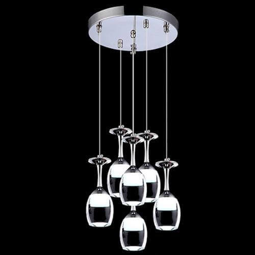 Modern Wine Glass Shaped Pendant Lights - Image 1