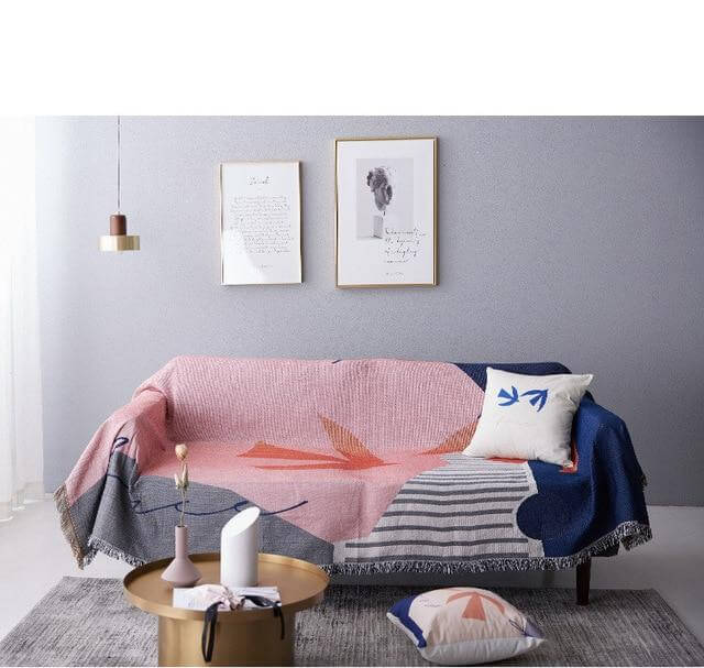 Nordic Geometric Throw Blankets - Image 7