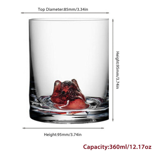3D Animal Ultra Clear Unique Wine Glass - Image 11