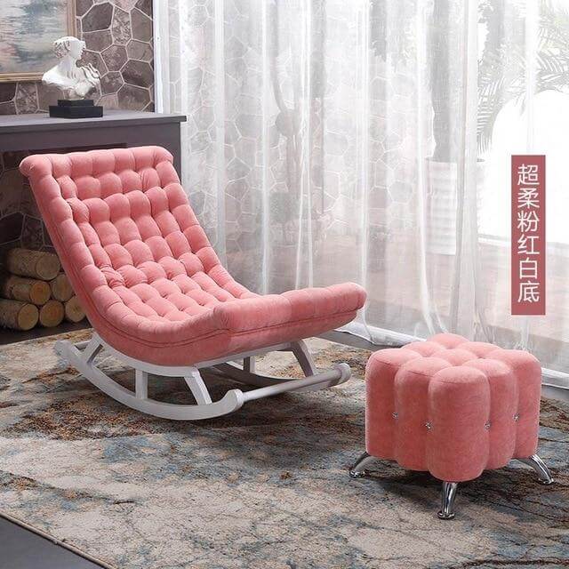 European High-end Luxury Rocking Rocking Lounge Chair - Image 12