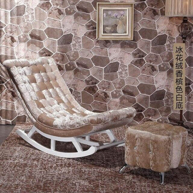 European High-end Luxury Rocking Rocking Lounge Chair - Image 9