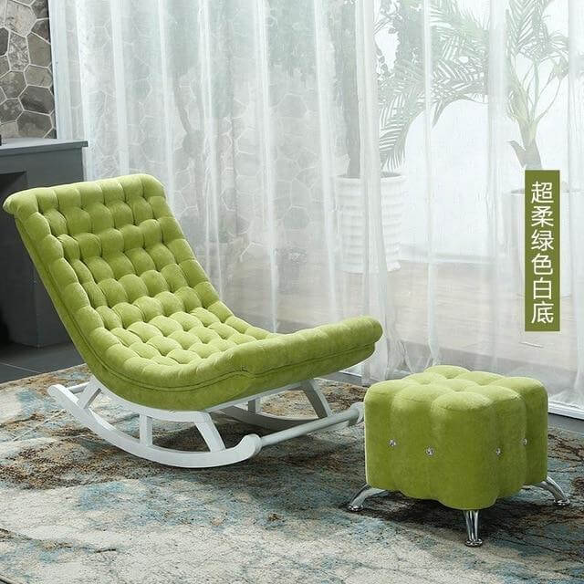 European High-end Luxury Rocking Rocking Lounge Chair - Image 10