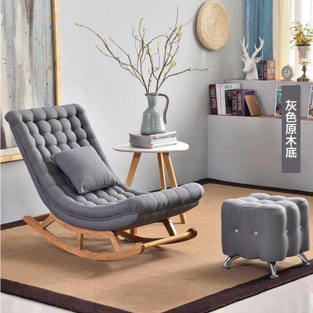 European High-end Luxury Rocking Rocking Lounge Chair - Image 15