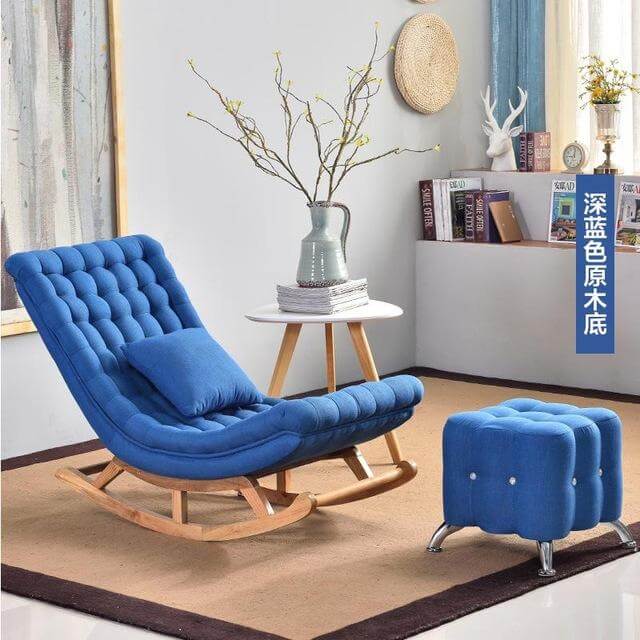 European High-end Luxury Rocking Rocking Lounge Chair - Image 6