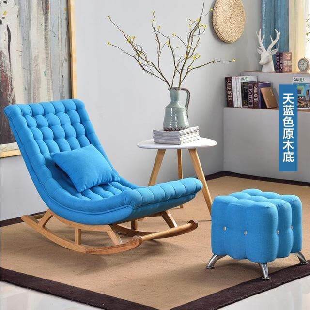 European High-end Luxury Rocking Rocking Lounge Chair - Image 3
