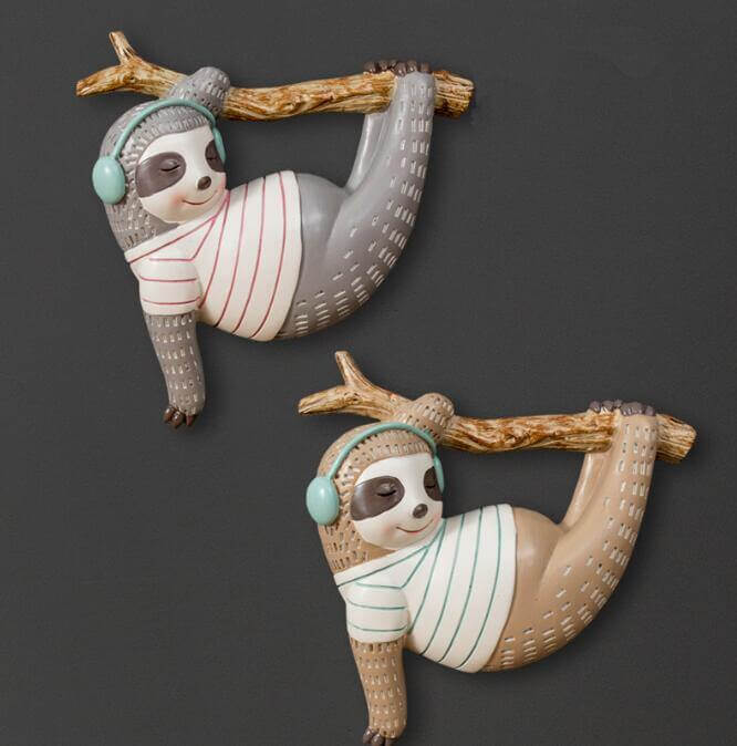 Sloth Animal Wall Hanging Sculpture - Image 11