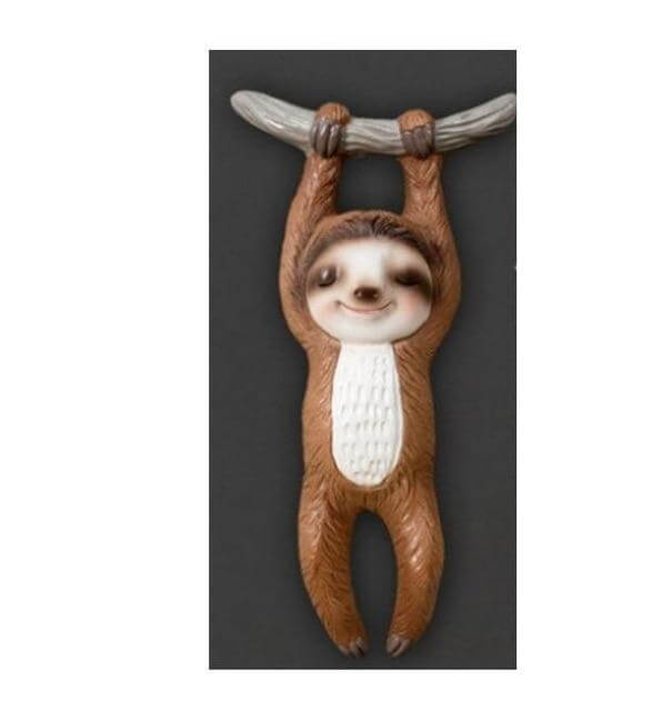 Sloth Animal Wall Hanging Sculpture - Image 2