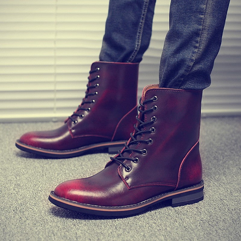 Men Vintage Stylish Winter Boots - Image 1