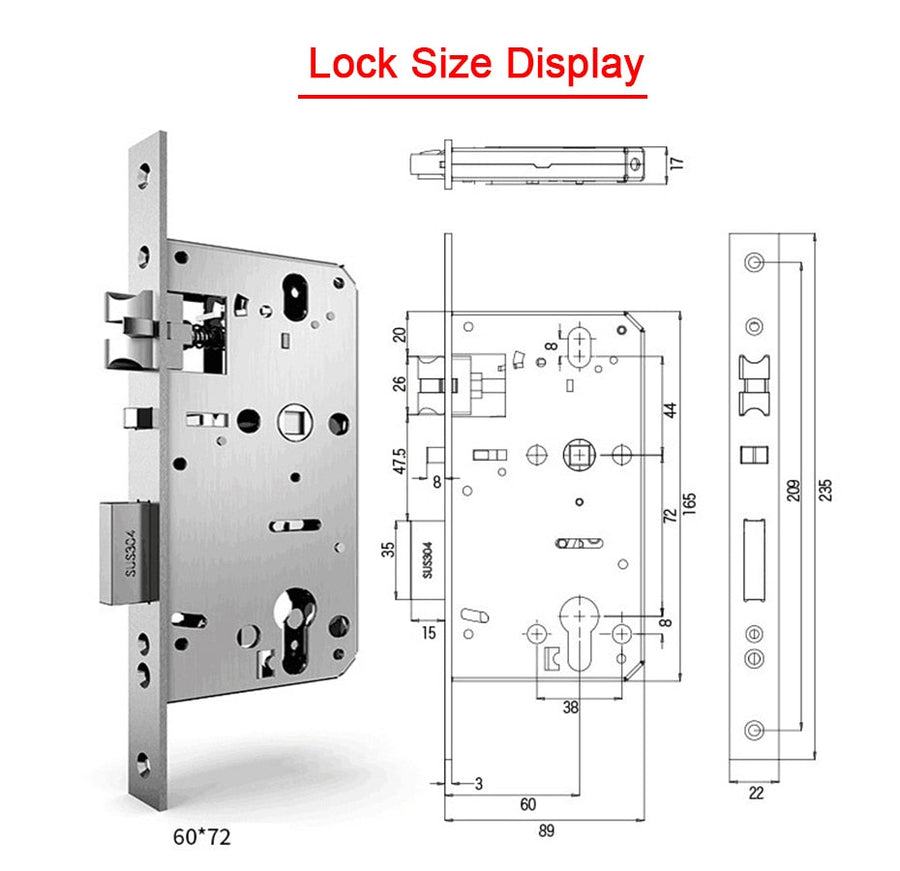 Biometric Keyless Fingerprint Smart Door Lock - Image 3