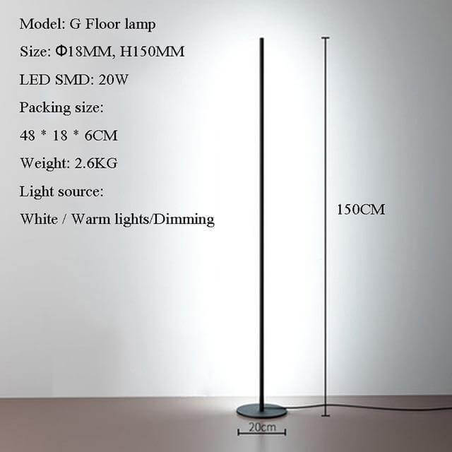 Elegant Vertical Atmospheric Floor Lamp - Image 10