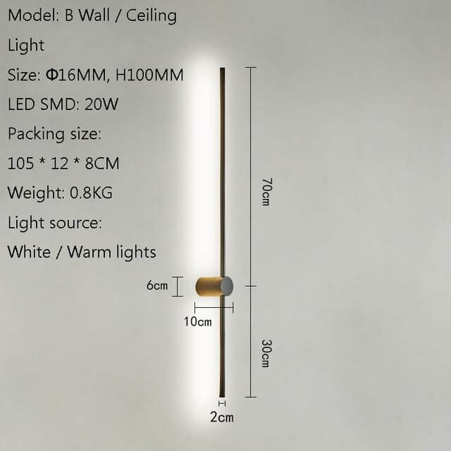 Elegant Vertical Atmospheric Floor Lamp - Image 3
