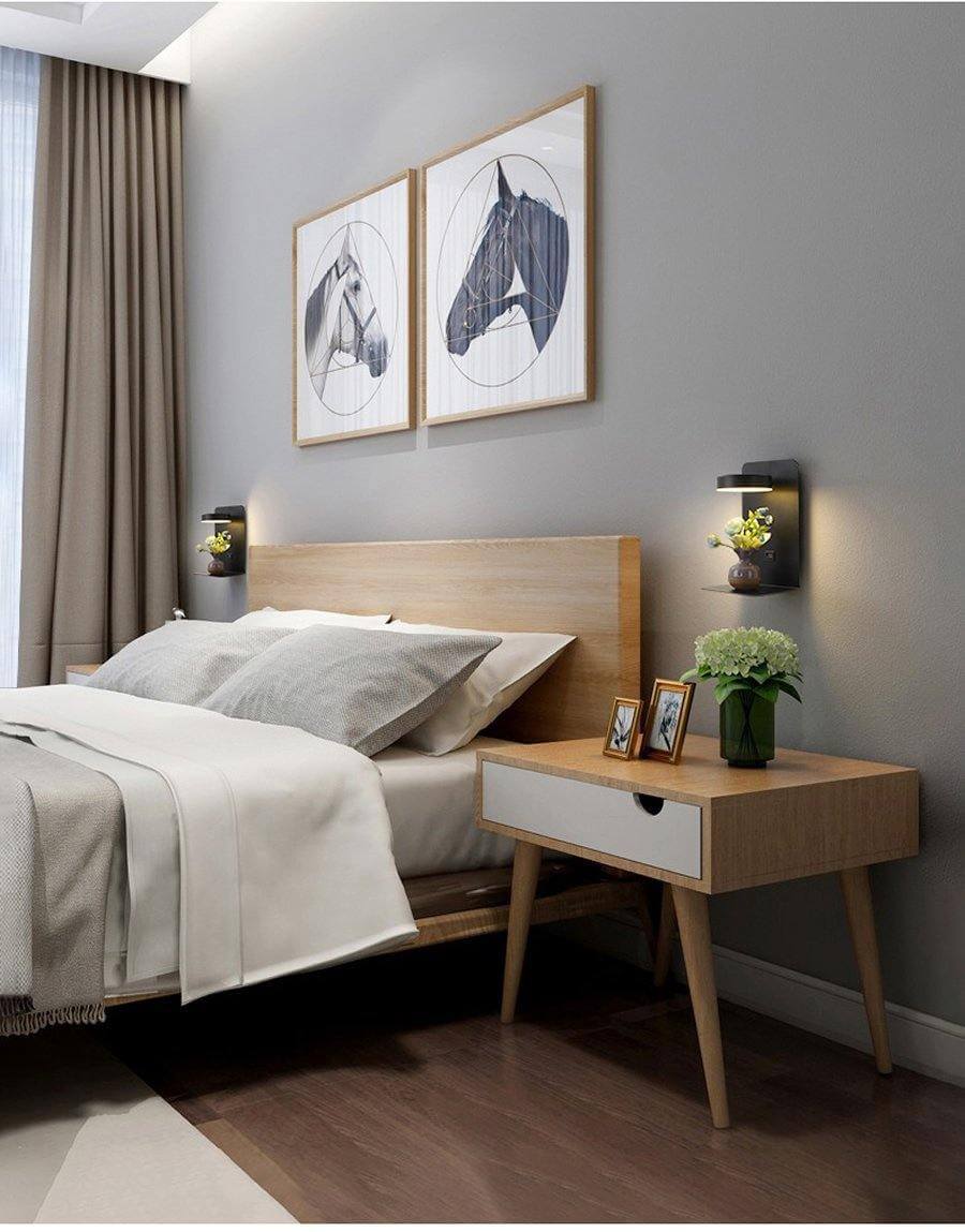 Pragmatism LED Wall Lamp Shelf with USB Phone Charger - Image 11