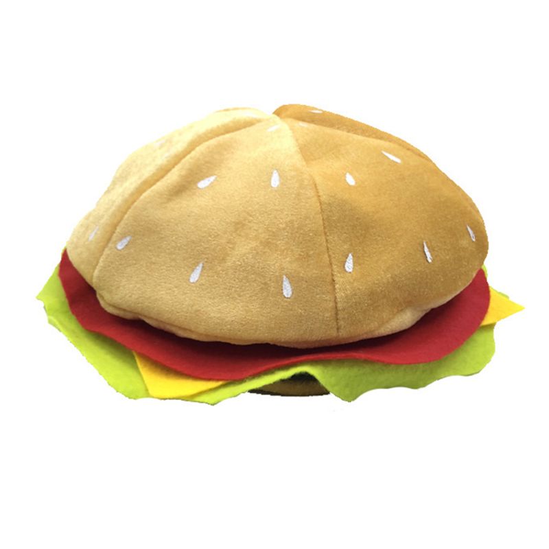 Funny Soft Creative Hamburger Hat - Image 4