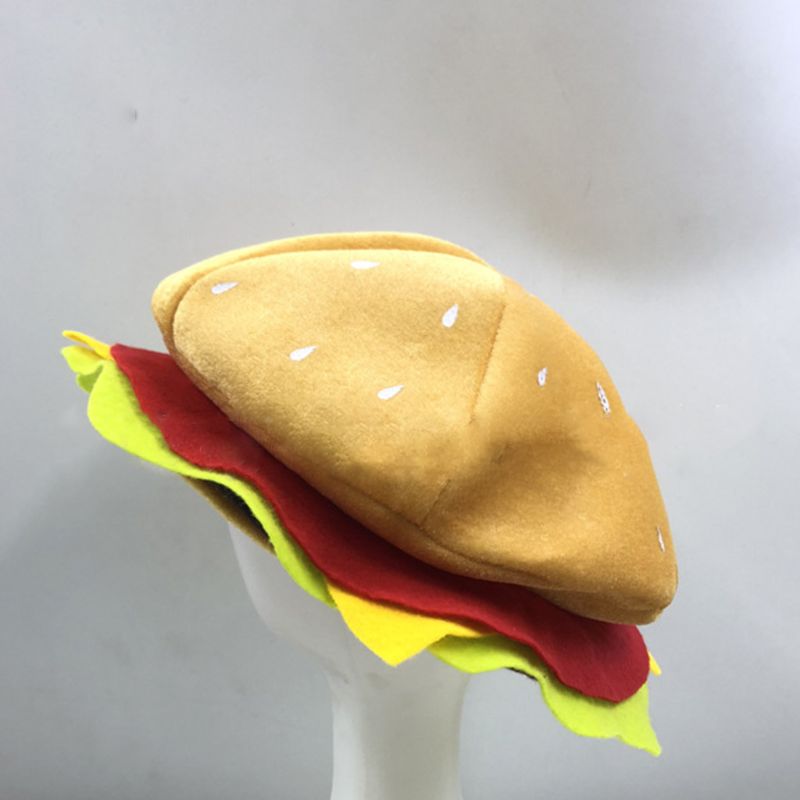 Funny Soft Creative Hamburger Hat - Image 0