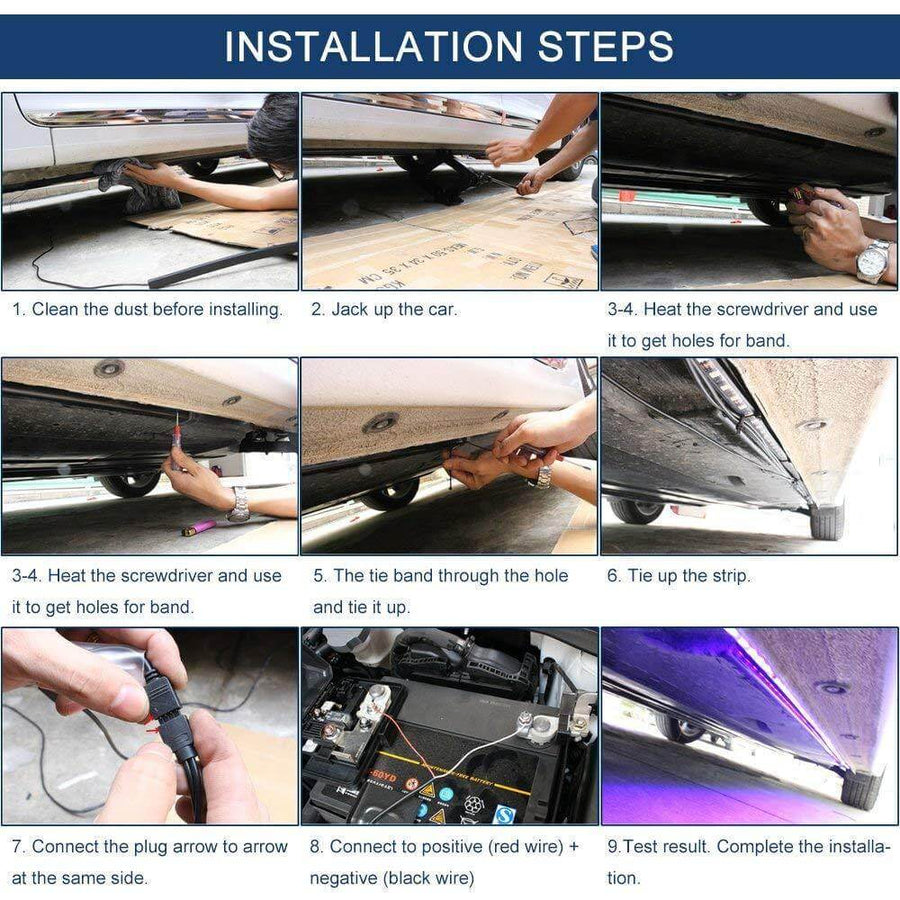 Multicolor Waterproof Car LED Underbody Light - Image 6