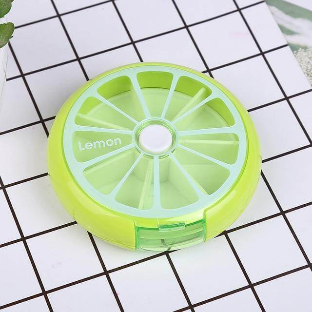 2pcs Weekly Rotating Pill Box Organizer - Image 2