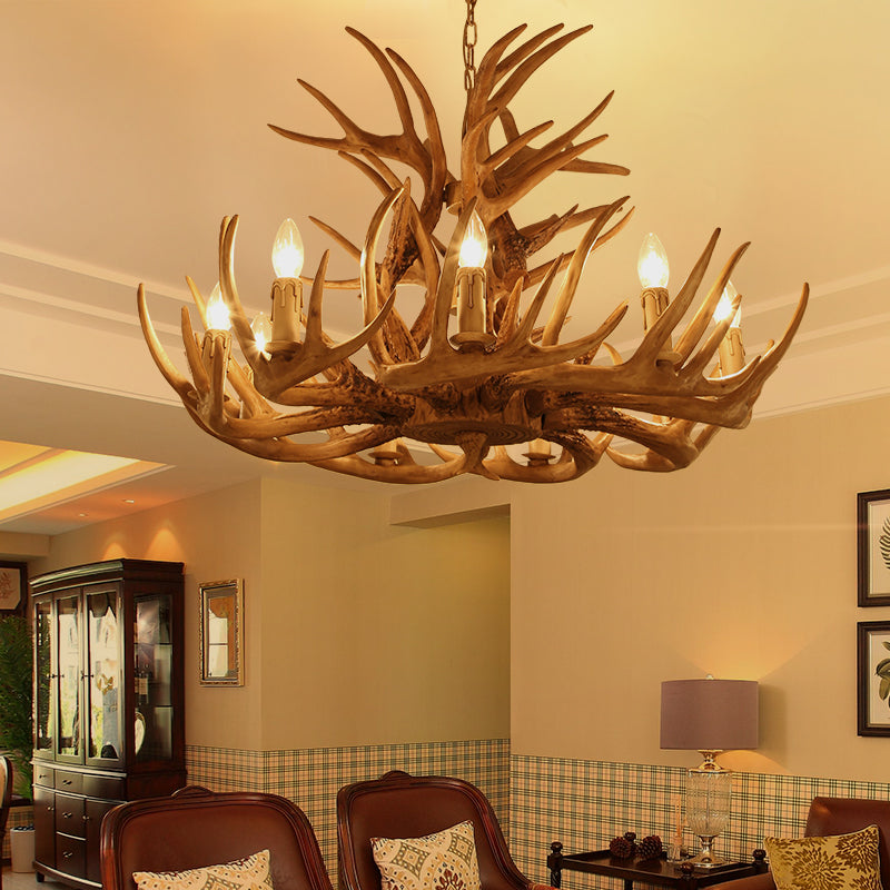 American Loft Style Deer Horn Pendant Light - Image 1