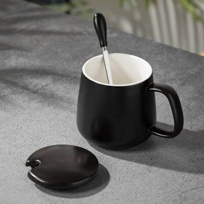 Elegant Marble Ceramic Coffee Mug Gift Set - Image 1