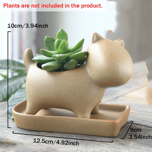 Elephant Minimal Ceramic Flower Pot - Image 9