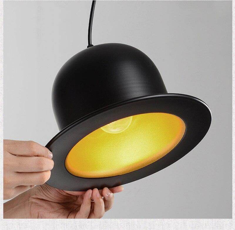 Modern Gentleman Hat Pendant Lamp - Image 6