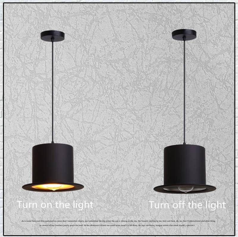 Modern Gentleman Hat Pendant Lamp - Image 12