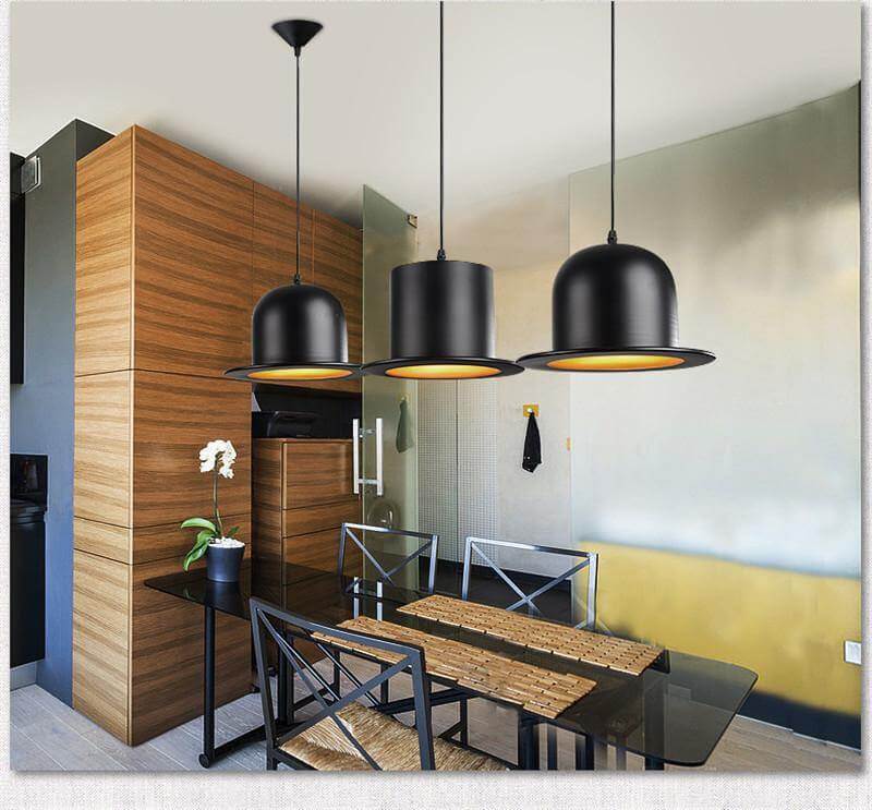 Modern Gentleman Hat Pendant Lamp - Image 15