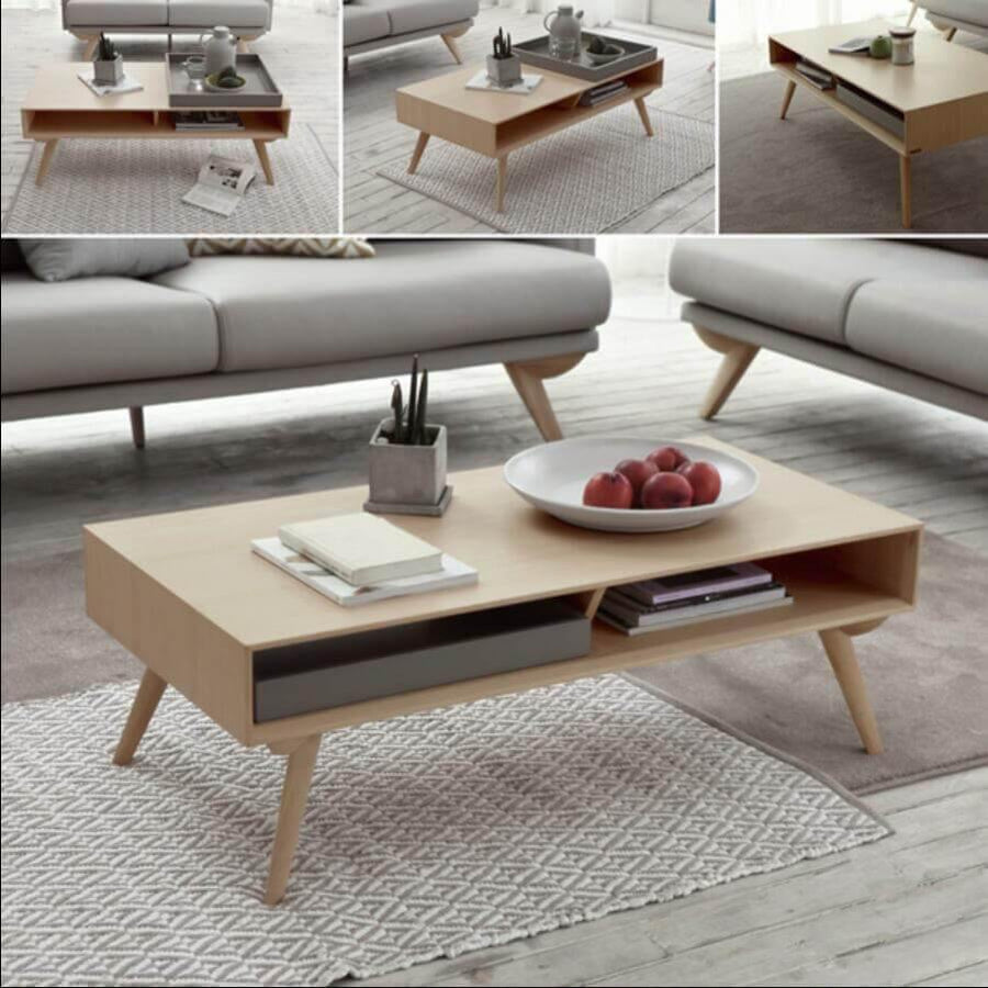 Stylish New Century Mavi's Modern Coffee Table - Image 3