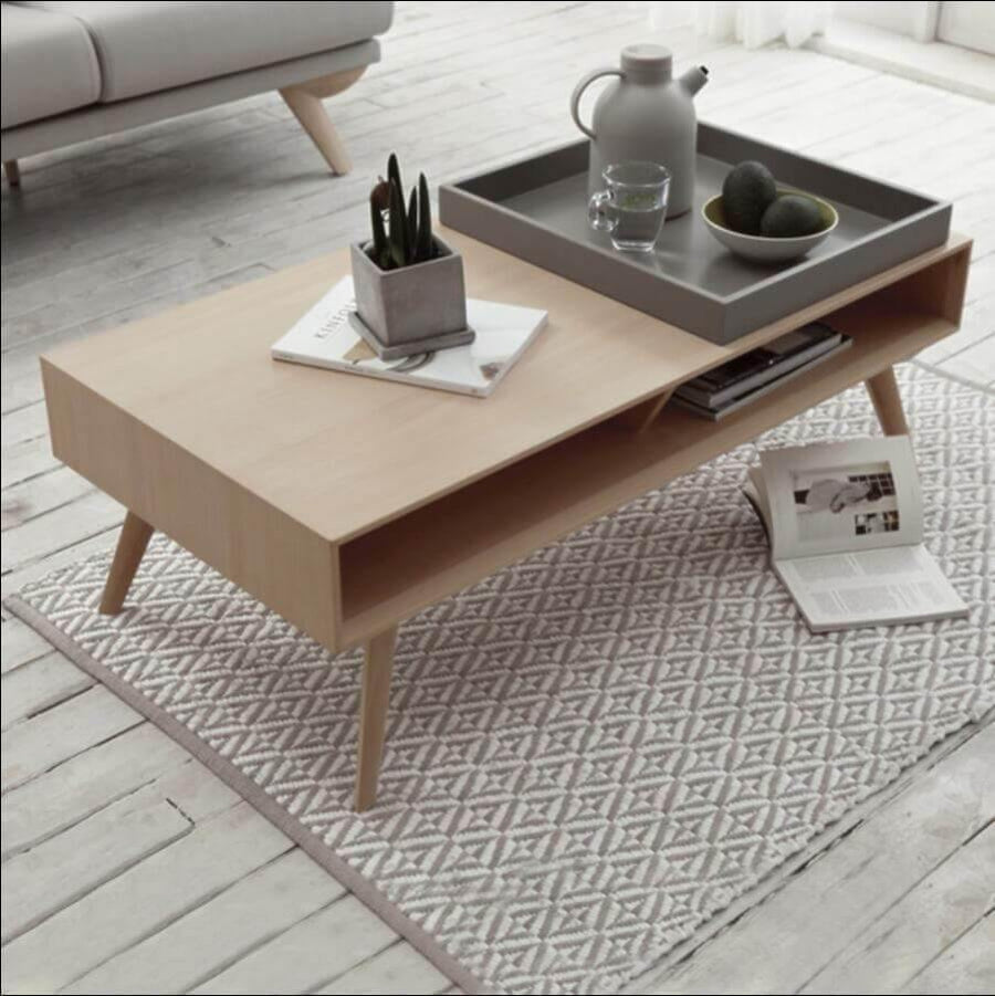 Stylish New Century Mavi's Modern Coffee Table - Image 1