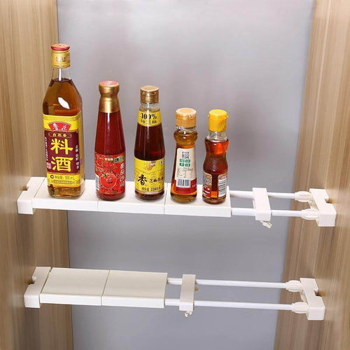 No-Drill Adjustable Kitchen Cabinet Organizer Rack - Image 0