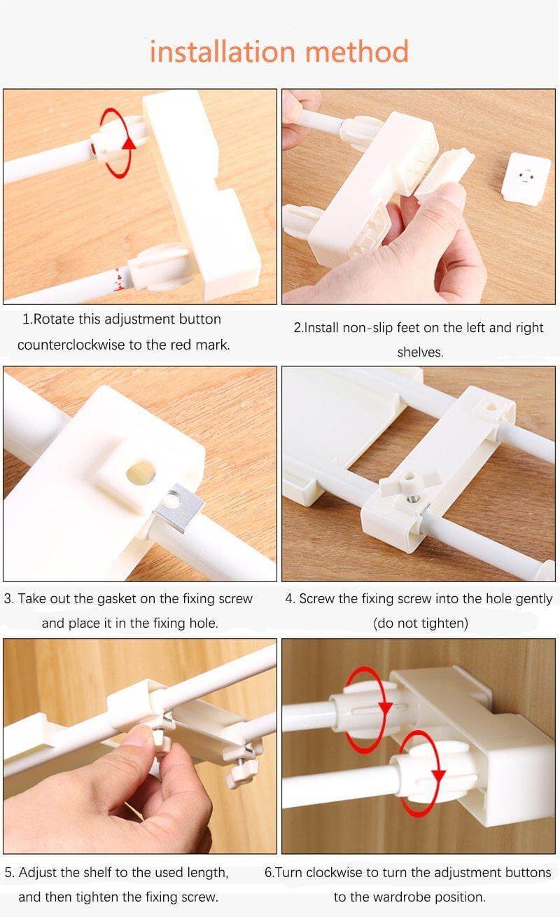 No-Drill Adjustable Kitchen Cabinet Organizer Rack - Image 14