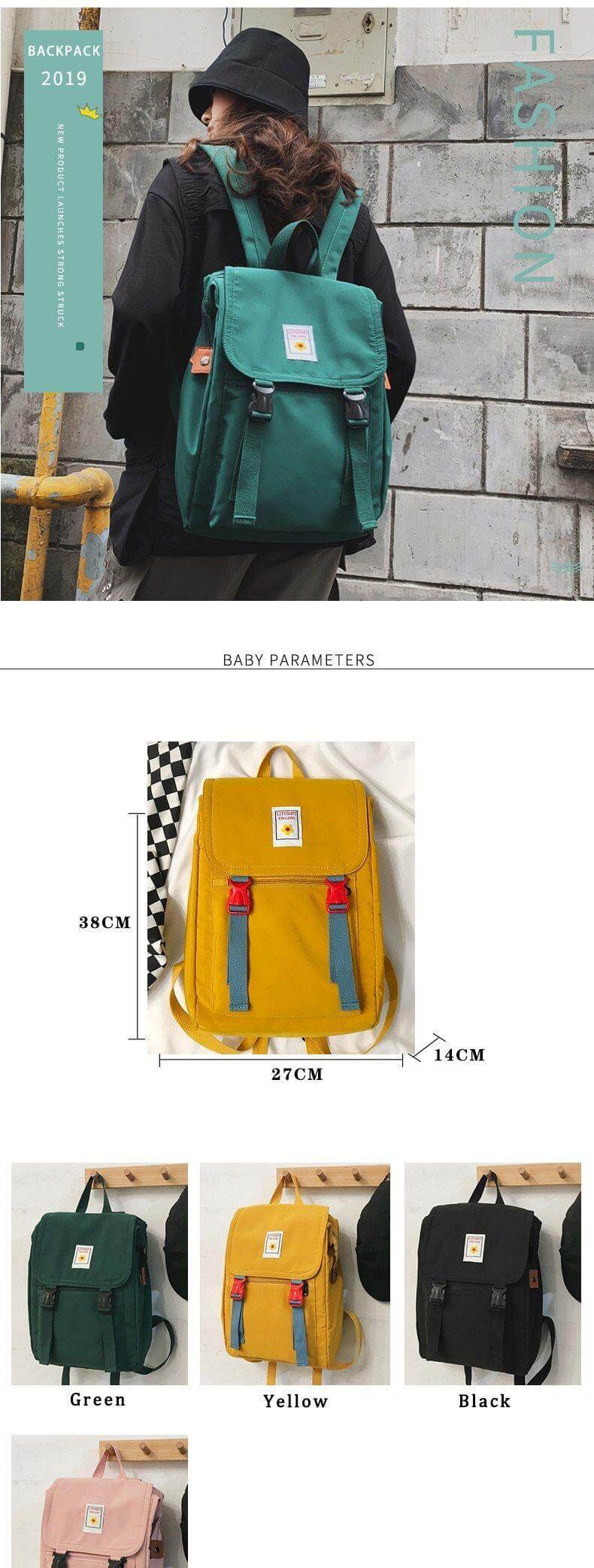 Street Style Waterproof Large Capacity Backpack - Image 7