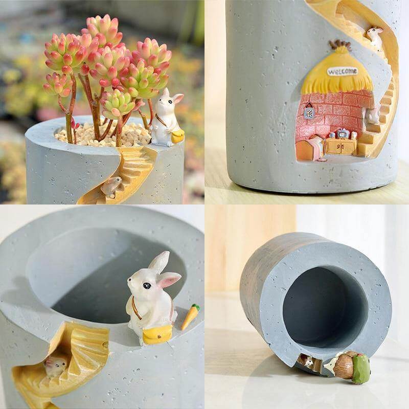 Creative Cozy Minimal Animal Life Flower Pot - Image 5