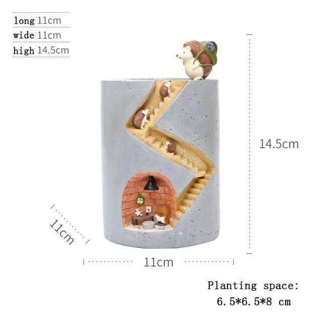 Creative Cozy Minimal Animal Life Flower Pot - Image 6