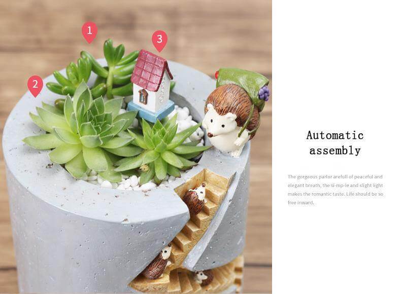Creative Cozy Minimal Animal Life Flower Pot - Image 7
