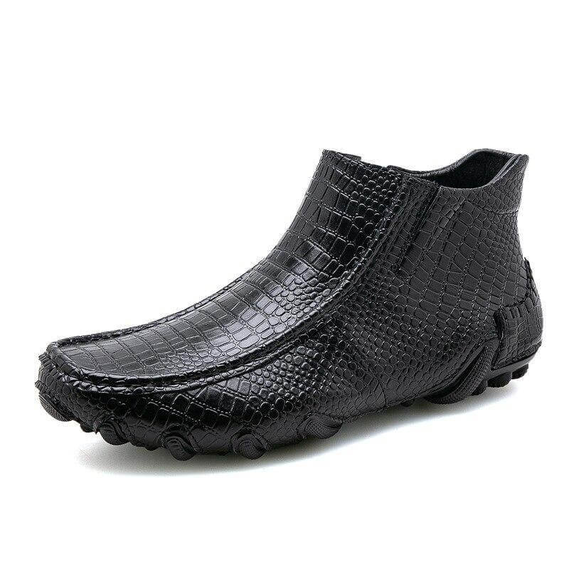 Leather Vintage Outdoor Fur Winter Ankle Boots - Image 15