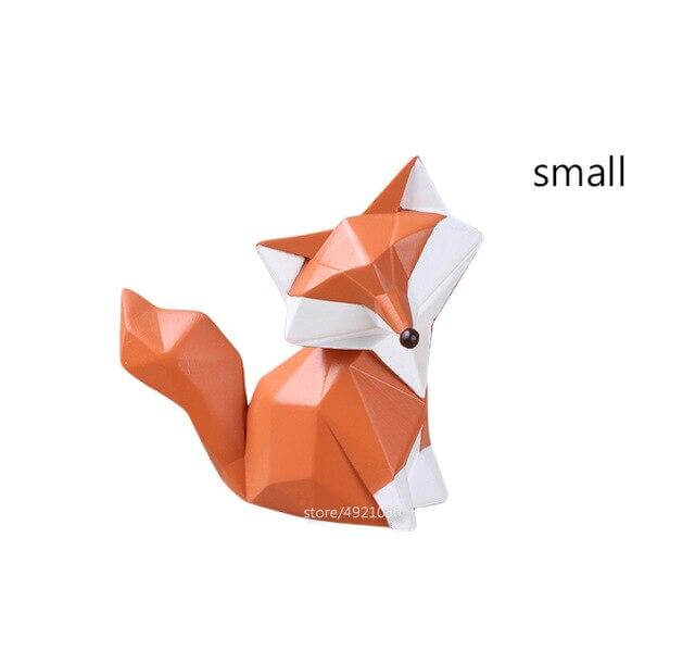Nordic Geometric Abstract Fox Figurines - Image 7