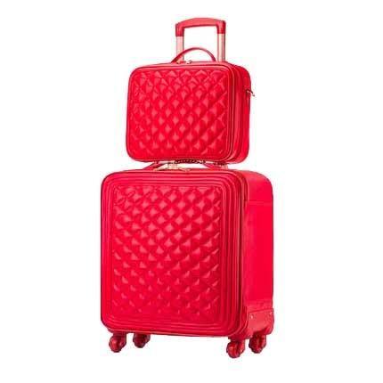 High Capacity Luxury Retro PU Leather Suitcases - Image 3