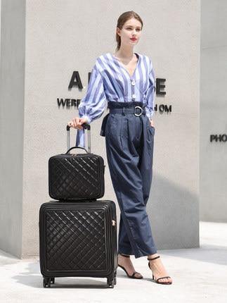 High Capacity Luxury Retro PU Leather Suitcases - Image 10