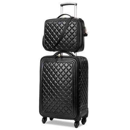 High Capacity Luxury Retro PU Leather Suitcases - Image 9