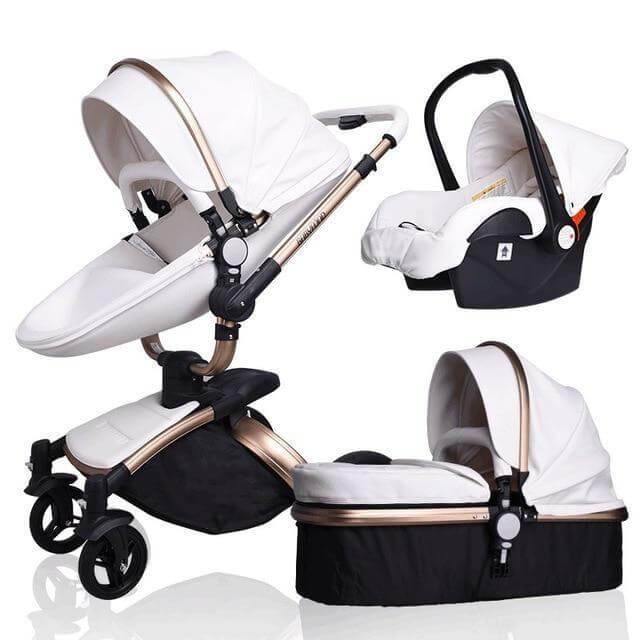 Modern Stylish Aluminium 3 in 1 Two way Baby Stroller - Image 6