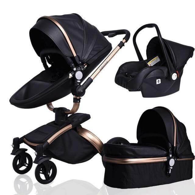 Modern Stylish Aluminium 3 in 1 Two way Baby Stroller - Image 8