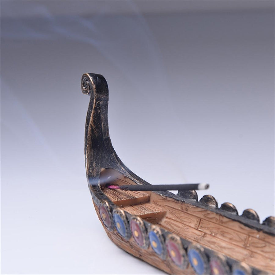 Retro Dragon Boat Incense Burner - Image 8