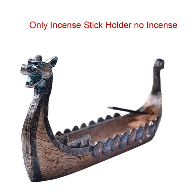 Retro Dragon Boat Incense Burner - Image 7