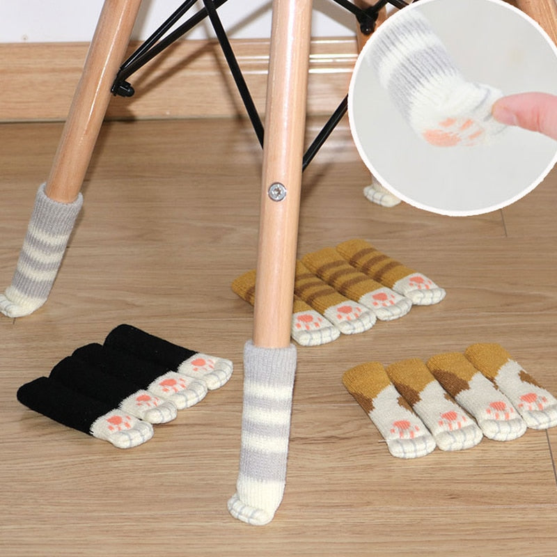 4Pcs Non-Slip Cat Paw Furniture Leg Covers - Image 3