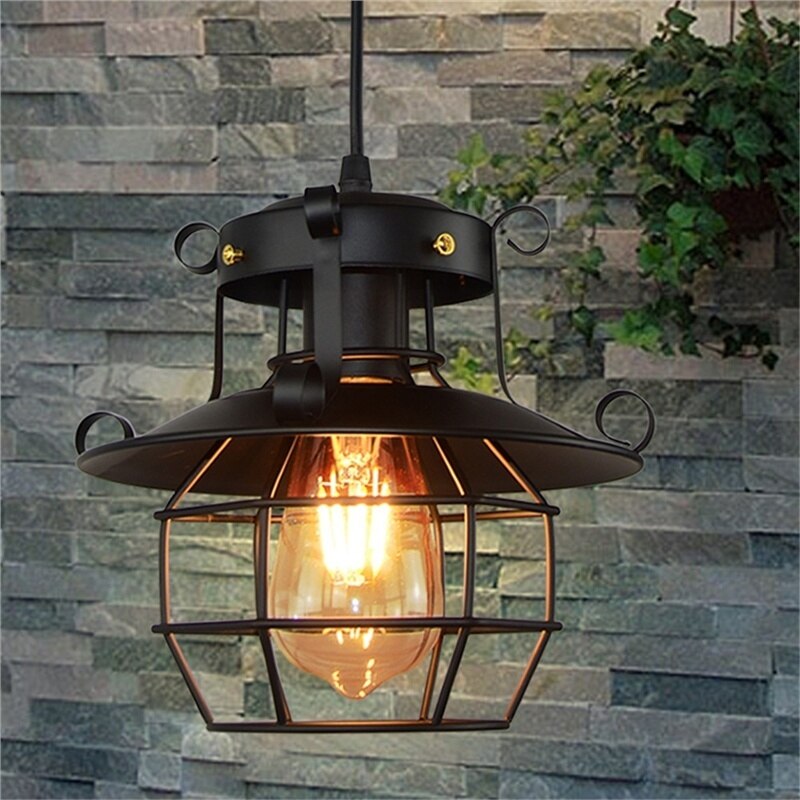 Retro Antique Industrial Loft Ceiling Lamp - Image 4