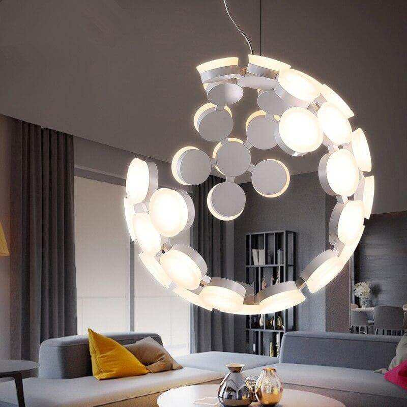 Postmodern LED Nordic Hanging Half Star Chandelier - Image 8