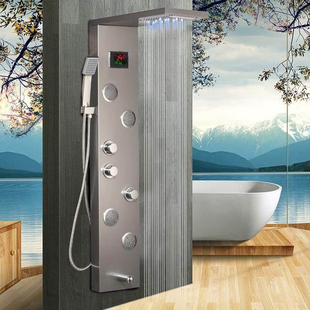 Elegant Digital Massage System Digital Led Panel Shower Sets - Image 19